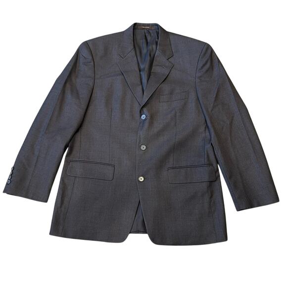 Tasso Elba Men's Wool Blazer Dark Gray Size R40 - Picture 1 of 9